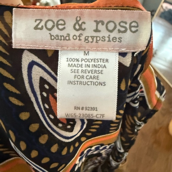 Zoe and Rose Elegant Semi sheer Multicolor Patterned Vest\Cardigan - Picture 6 of 6